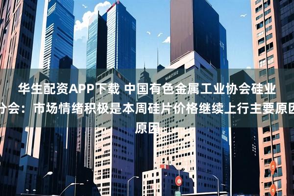 华生配资APP下载 中国有色金属工业协会硅业分会:市场情绪积极是本周硅片价格继续上行主要原因