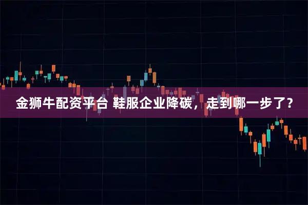 金狮牛配资平台 鞋服企业降碳，走到哪一步了？