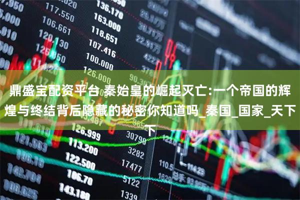 鼎盛宝配资平台 秦始皇的崛起灭亡:一个帝国的辉煌与终结背后隐藏的秘密你知道吗_秦国_国家_天下